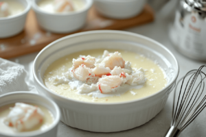 Step-by-step Crab Brulee preparation