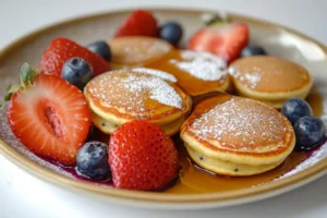 How to cook Pillsbury mini pancakes with toppings