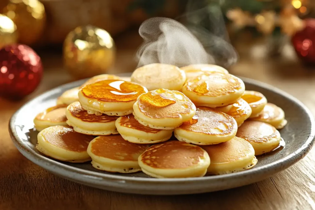 How to keep mini pancakes warm for a party