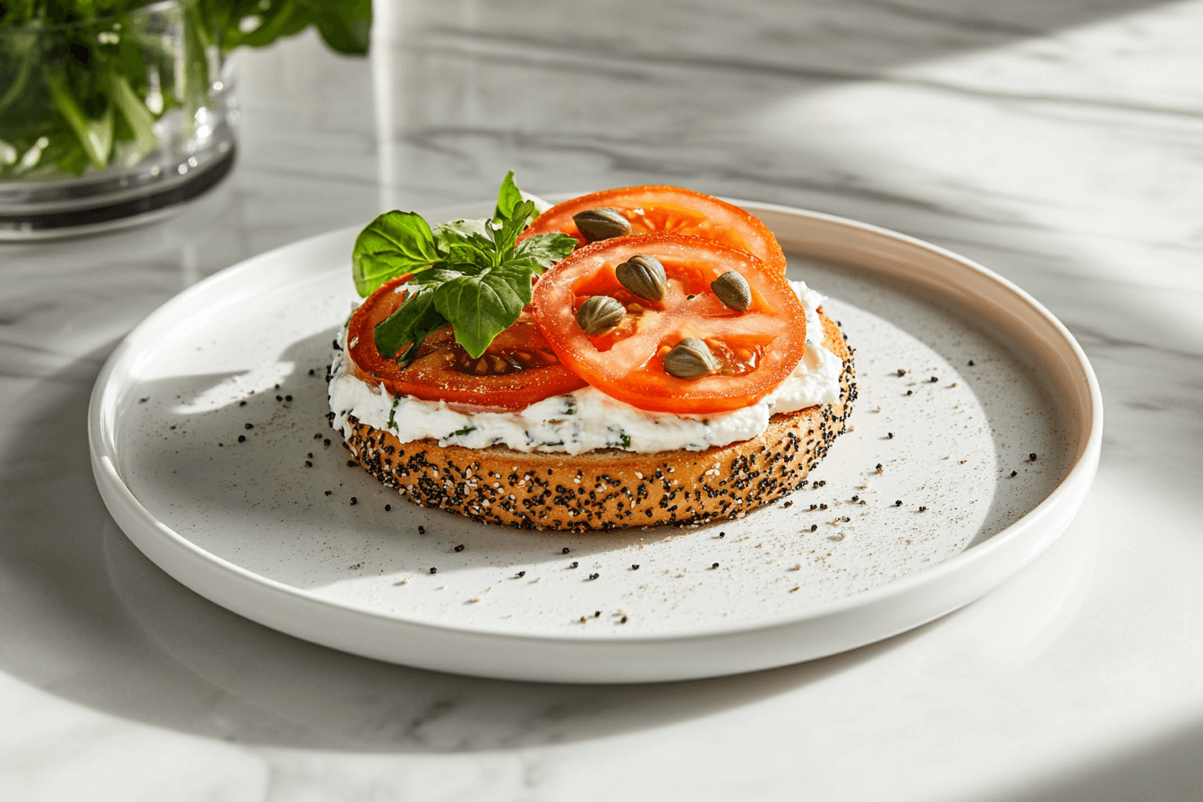 Is salmon on bagels good? A delicious plated bagel with salmon