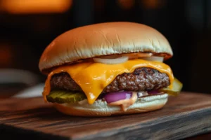 Quarter Pounder thick patty with cheese.