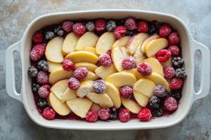 Secret to a perfect crumble fruit filling