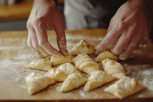 What is the rule for croissant? Proper shaping demonstration.