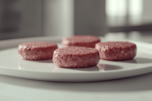 Should you add anything to ground beef for burgers shaped patties on plate