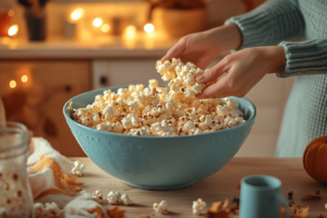 Why are popcorn balls a Halloween staple? – Family making popcorn spheres