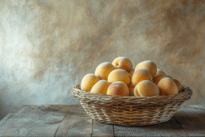 Fresh peaches for baking desserts