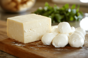 Mild cheddar and mozzarella for Tini’s dish